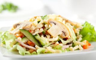 Салаты с грибами и шампиньонами