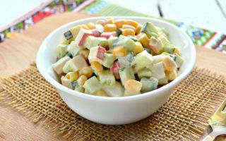 Салат с крабовыми палочками