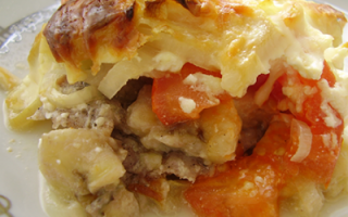 Мясо с бананами